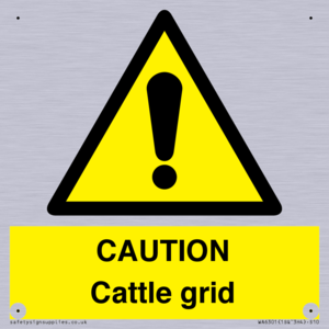 CAUTION Cattle grid